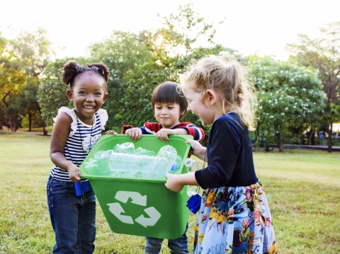 kids recycling