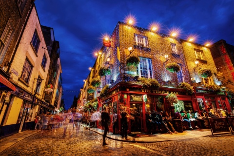 bar scene outside