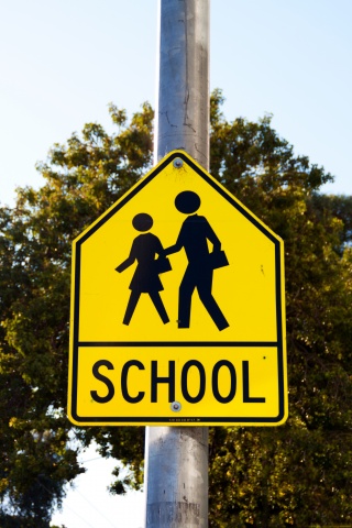 school crossing sign