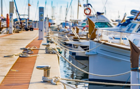 boats tied up to marina