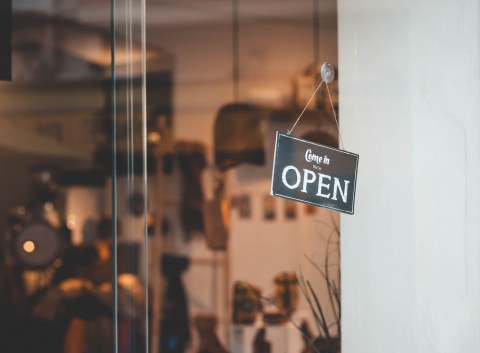 shop with open sign